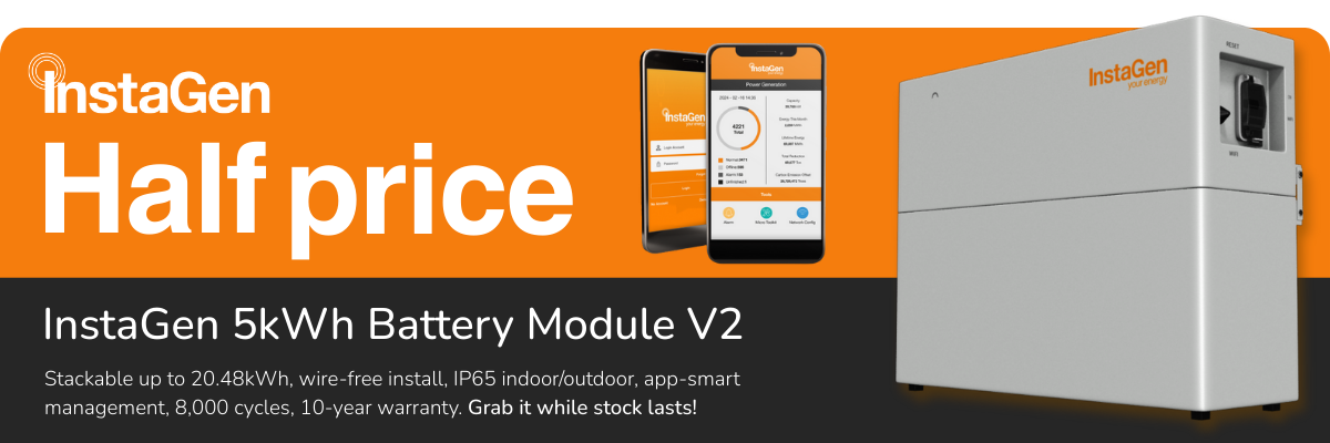 InstaGen half price on batteries